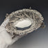 1892 British Antique Sterling Silver Stem Center Bowl 292g Charles Stuart Harris