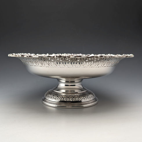 British Vintage Silver Plated Compote/Tazza Diameter 23cm Ellis Barker