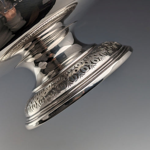 British Vintage Silver Plated Compote/Tazza Diameter 23cm Ellis Barker