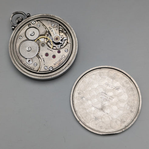 1935年頃 ヴィンテージ オメガ アールデコスタイル 機械式懐中時計 動作良好