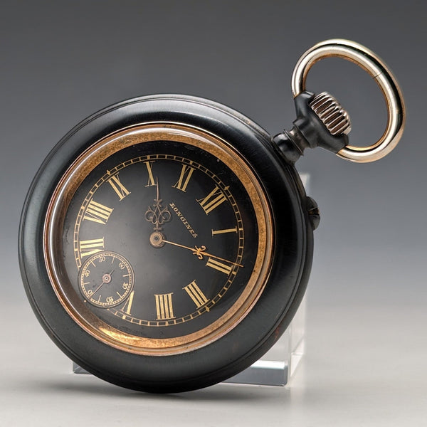 約 1890 年古董浪琴錶懷錶炮銅錶殼狀況良好