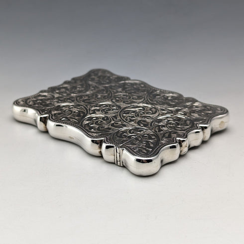 【お取り置き中】1913年 英国アンティーク 純銀製 小型カードケース 59g G Loveridge