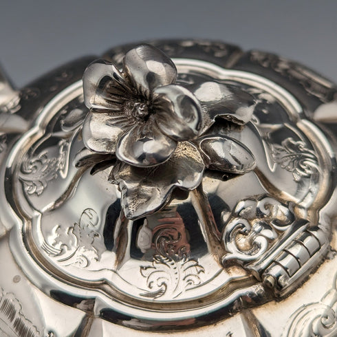 1840 年英國古董純銀學士茶壺 492 克巴納德家族