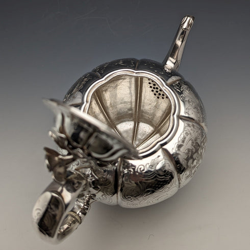 1840 年英國古董純銀學士茶壺 492 克巴納德家族