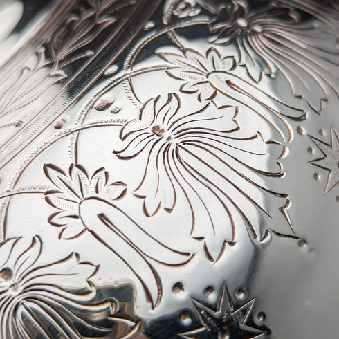 約 1880 年英國古董鍍銀咖啡壺 Walker & Hall