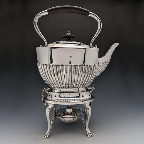 約 1900 年英國古董鍍銀茶壺套裝 John Pound