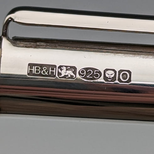 英國 Harrison Brothers & Howson 純銀圓珠筆帶盒