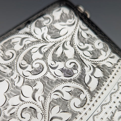 1906 年英國古董純銀鏈條卡包 86 克 William Henry Sparrow