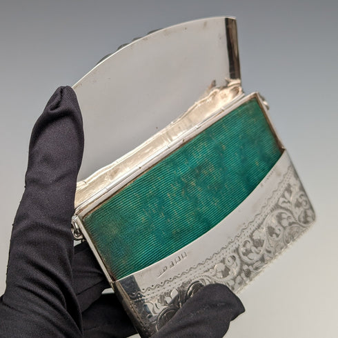 1906 年英國古董純銀鏈條卡包 86 克 William Henry Sparrow