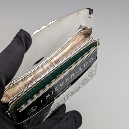 1906 年英國古董純銀鏈條卡包 86 克 William Henry Sparrow