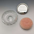 1929 年英國復古切割玻璃粉罐,帶鏡面純銀蓋 Harrison & Hipwood