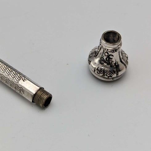 英国アンティーク シャープペンシル レッドガラス装飾 伸縮式81-98mm
