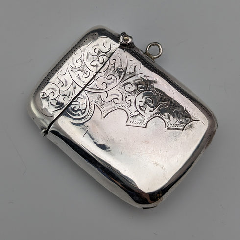 1911 年英國古董純銀 Vesta 盒 27 克火柴盒 William Adams