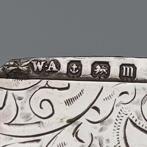 1911 年英國古董純銀 Vesta 盒 27 克火柴盒 William Adams