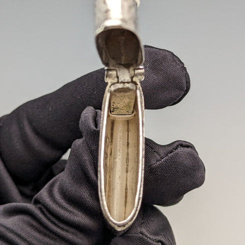 1898 British Antique Sterling Silver Vesta Case 25g Match Case Henry Williamson