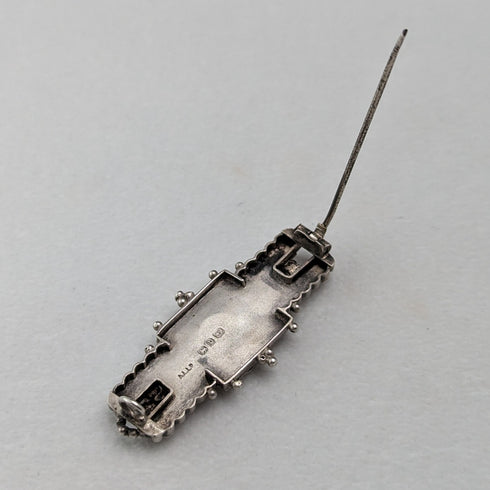 1895 年英國古董純銀花朵設計胸針 Adie & Lovekin