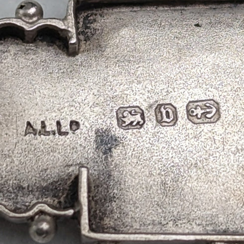 1895 年英國古董純銀花朵設計胸針 Adie & Lovekin