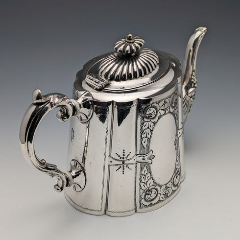 1900年頃 英国アンティーク シルバープレート製ティーポット George Wish