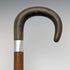 Bastón de caballero vintage británico de 1932, mango curvado de cuerno, 86 cm