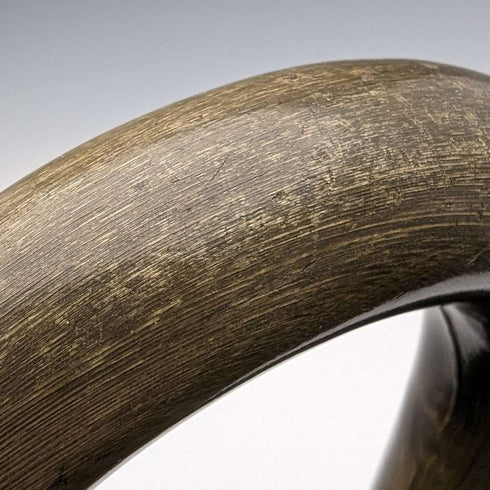 Bastón de caballero vintage británico de 1932, mango curvado de cuerno, 86 cm