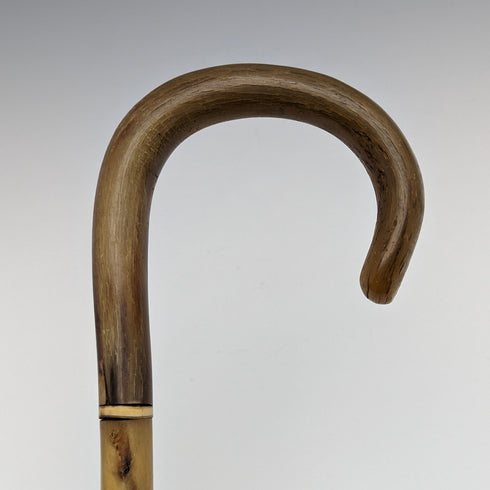 英國復古手杖彎柄牛角軸 90 厘米