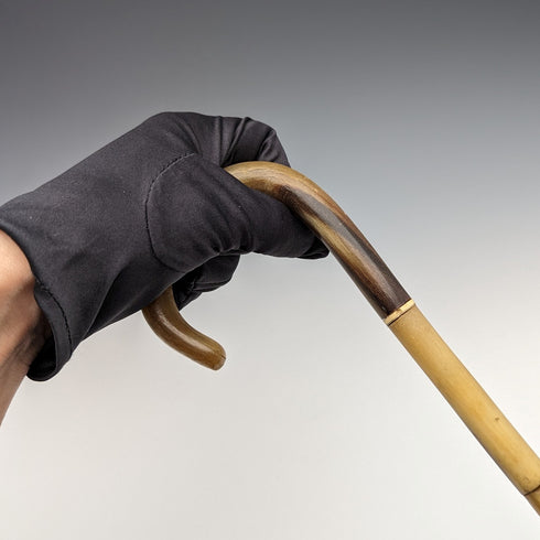 英國復古手杖彎柄牛角軸 90 厘米