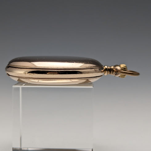 Circa 1923 Antique Longines pocket watch Gold plated hunter case Cal18.50 Good working condition