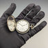 Circa 1923 Antique Longines pocket watch with flower and bird decoration, silver side Niero Hunter case, in good working order