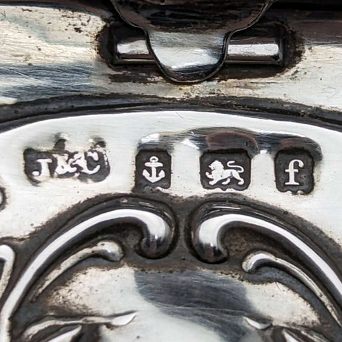 1905 年英國古董純銀首飾盒 202 克 Jones & Crompton