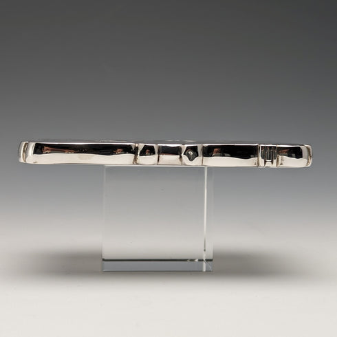 1881 British Antique Sterling Silver Card Case Japonisme Decoration 63g Deakin and Nephew