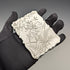 1881 British Antique Sterling Silver Card Case Japonisme Decoration 63g Deakin and Nephew