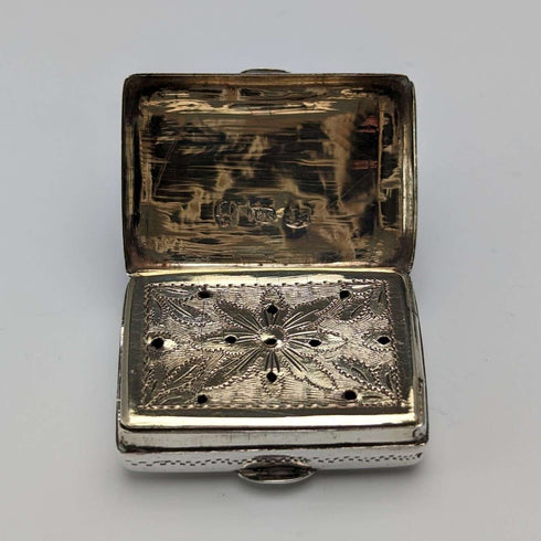 1832 年英國古董純銀油醋汁配海綿 John Bettridge