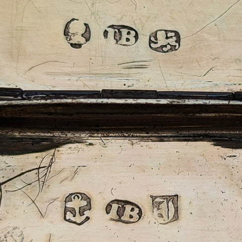 1832 年英國古董純銀油醋汁配海綿 John Bettridge