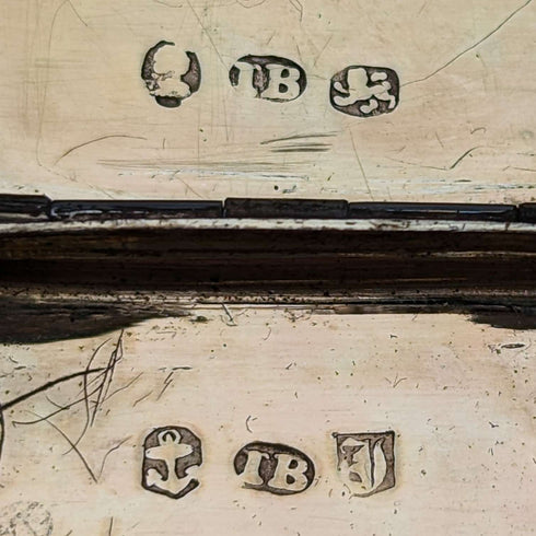 1832 年英國古董純銀油醋汁配海綿 John Bettridge