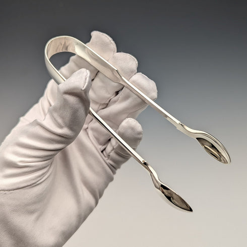 1909年 英国アンティーク 純銀製 シュガートング 35g Henry Hobson and Sons