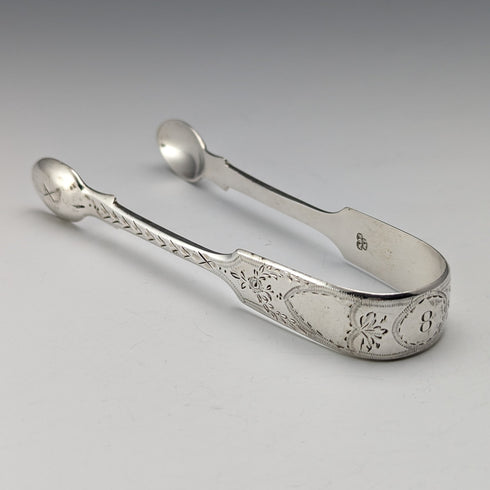 1885 年英國古董純銀糖鉗 28 克 Wakely and Wheeler