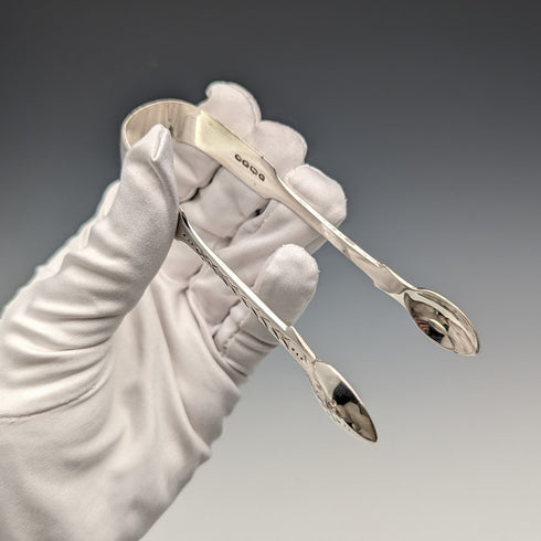 1885 年英國古董純銀糖鉗 28 克 Wakely and Wheeler