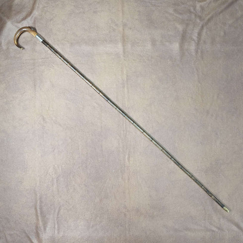 1911 年英國古董女士手杖角手柄純銀裝飾 92 厘米
