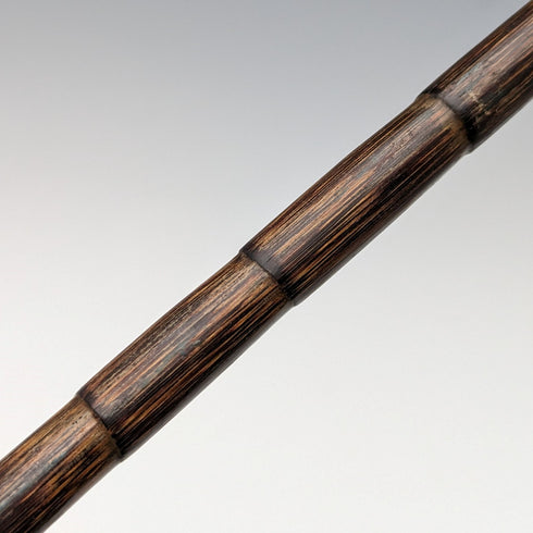 1911 British Antique Ladies Cane Horn Handle Sterling Silver Decoration 92cm