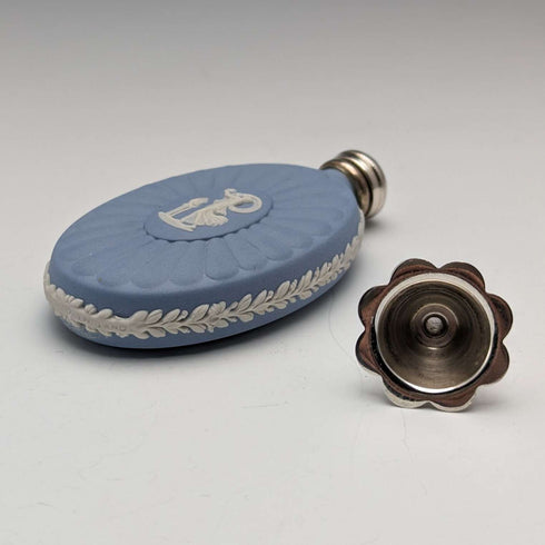 British Vintage Wedgwood Jasperware Oval Perfume Bottle