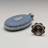 British Vintage Wedgwood Jasperware Oval Perfume Bottle