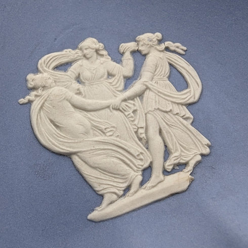 British Vintage Wedgwood Jasperware Dish Set of 4 Pale Blue