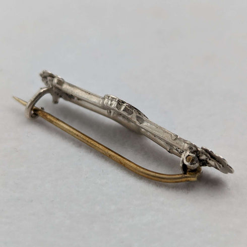 Broche de plata de ley con diseño de herradura, antigüedad británica de 1897, Ward Brothers