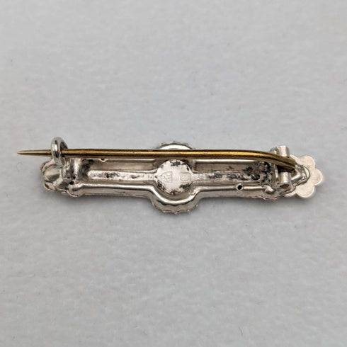 Broche de plata de ley con diseño de herradura, antigüedad británica de 1897, Ward Brothers