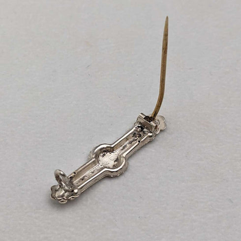 Broche de plata de ley con diseño de herradura, antigüedad británica de 1897, Ward Brothers
