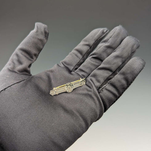 Broche de plata de ley con diseño de herradura, antigüedad británica de 1897, Ward Brothers