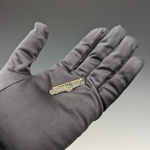 1897年 英国アンティーク 純銀製 馬蹄デザイン ブローチ Ward Brothers