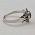 British Vintage Jewelry Bluestone Sterling Silver Ring (No. 9.5) Ring
