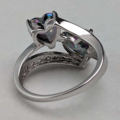 British Vintage Jewelry Multicolor Sterling Silver Toi Emore Ring (No. 9.5) Ring