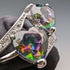British Vintage Jewelry Multicolor Sterling Silver Toi Emore Ring (No. 9.5) Ring